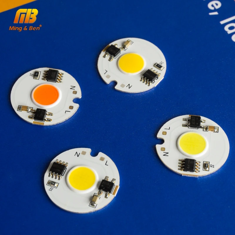 Светодиодный светильник COB 5 шт. 12 Вт 9 7 3 220 В переменного тока|led white chip|ic smartic led |