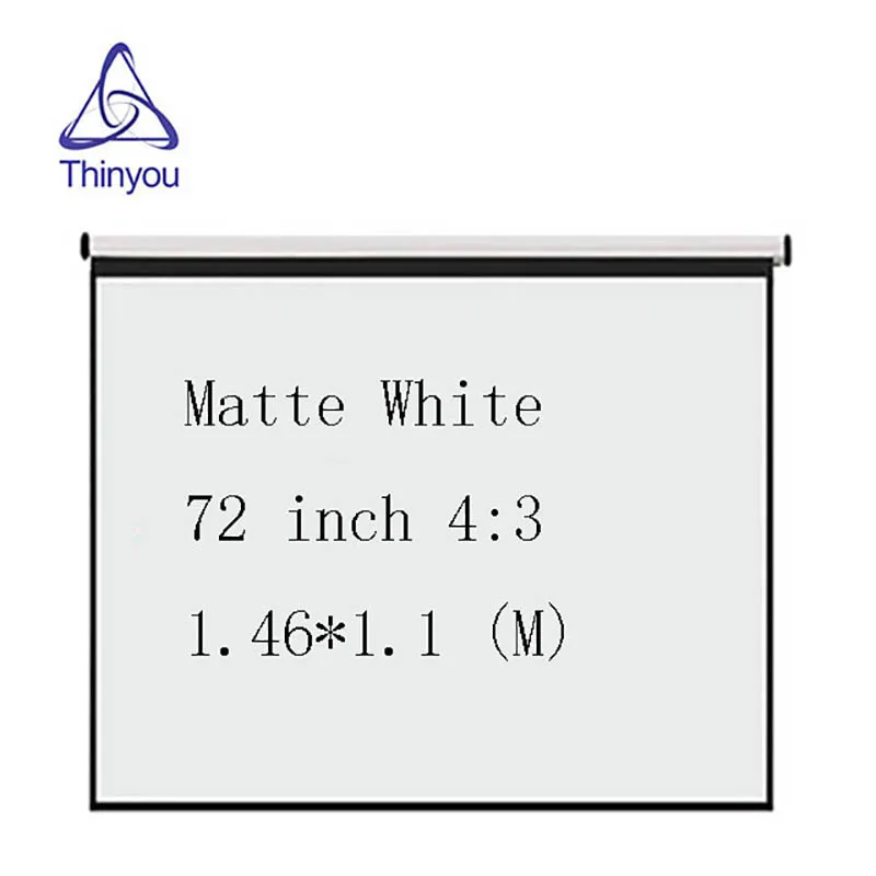 Thinyou 72 inch 4:3 Projector HD Screen Portable Folded Front Projection Screen Fabric With Eyelets Without Frame
Thinyou 72 inch 4:3 Projector HD Screen Portable Folded Front Projection Screen Fabric With Eyelets Without Frame