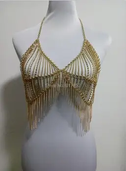 NEW STYLE FASHION WOMEN ROCK HARNESS Gold colour CHAINS UNIQUE DESIGN BRA RHINESTONE CHAINS Chains JEWELRY 2 COLORS WRB11
NEW STYLE FASHION WOMEN ROCK HARNESS Gold colour CHAINS UNIQUE DESIGN BRA RHINESTONE CHAINS Chains JEWELRY 2 COLORS WRB11
