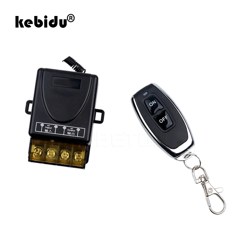 kebidu Newest 220V 30A relay Wireless RF Remote Control Switch 1 Transmitter+ 1Receiver 433MHz Remote controller
kebidu Newest 220V 30A relay Wireless RF Remote Control Switch 1 Transmitter+ 1Receiver 433MHz Remote controller