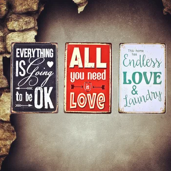 All You Need LOVE Vintage Embossed Metal Tin Signs Bar Pub Casino Decorative Plates Wall Stickers Iron Plaque Home Decor AT020
All You Need LOVE Vintage Embossed Metal Tin Signs Bar Pub Casino Decorative Plates Wall Stickers Iron Plaque Home Decor AT020