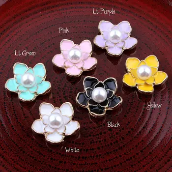 Mixed color Enamel Alloy Button metal Pearl center Buttons in Gold Flat Back Embellishments 20MM 60pcs RMM294
Mixed color Enamel Alloy Button metal Pearl center Buttons in Gold Flat Back Embellishments 20MM 60pcs RMM294