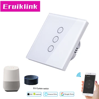 EU/UK Standard touch Control APP Curtain Switch Glass Panel Wifi Curtain Switch for Electric Curtain,Work with Google home/Alexa
EU/UK Standard touch Control APP Curtain Switch Glass Panel Wifi Curtain Switch for Electric Curtain,Work with Google home/Alexa