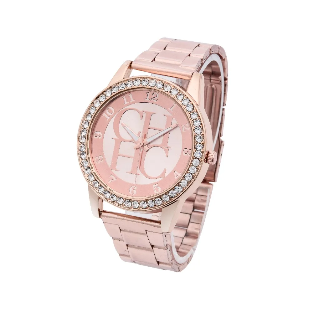 Reloj mujer хит продаж новый бренд Известные дамы золотые Стальные кварцевые часы