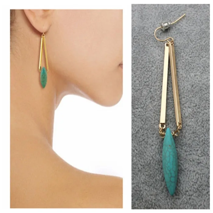 New Ethnic Gypsy Bohemia Jewelry Exquisite Gold Color Earrings Natural Texture Simple Water Drop Stone Earrings For Women
New Ethnic Gypsy Bohemia Jewelry Exquisite Gold Color Earrings Natural Texture Simple Water Drop Stone Earrings For Women