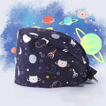 Cat Space Rocket Surgical Caps Medical Scrubs Hat Veterinarian Work Hats Nurse Skull Caps 100% Cotton Tieback Chef Working Caps
Cat Space Rocket Surgical Caps Medical Scrubs Hat Veterinarian Work Hats Nurse Skull Caps 100% Cotton Tieback Chef Working Caps