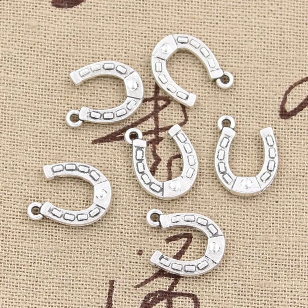 Wholesale Charms horseshoe 15*12mm 50pcs Vintage steampunk Pendant Antique sliver Fit Necklace DIY Metal Retro Jewelry
Wholesale Charms horseshoe 15*12mm 50pcs Vintage steampunk Pendant Antique sliver Fit Necklace DIY Metal Retro Jewelry