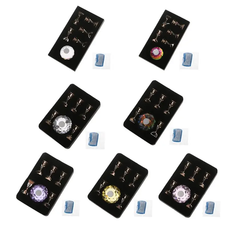 7 Color Crystal Nail Art Display Showing Shelf Nail Holder Magnetic False Nail Tip Tool
7 Color Crystal Nail Art Display Showing Shelf Nail Holder Magnetic False Nail Tip Tool