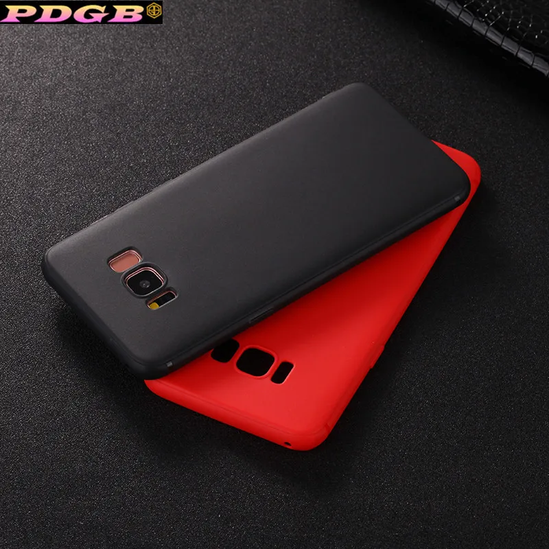 Матовый классический защитный чехол PDGB для Samsung Galaxy S7 S6 Edge S8 S9 Plus Note 5 8 9 мягкий