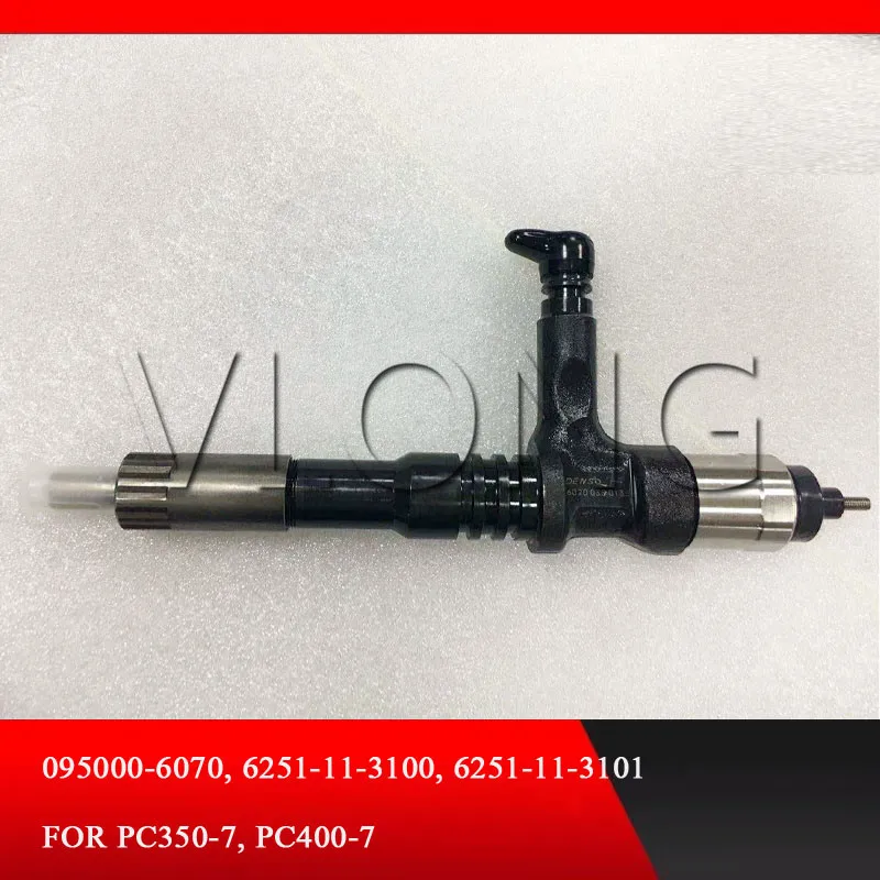 NEW DIESEL FUEL INJECTOR 095000-6070 for Komatsu PC350-7 PC400-7 6251-11-3100 6251-11-3101
NEW DIESEL FUEL INJECTOR 095000-6070 for Komatsu PC350-7 PC400-7 6251-11-3100 6251-11-3101