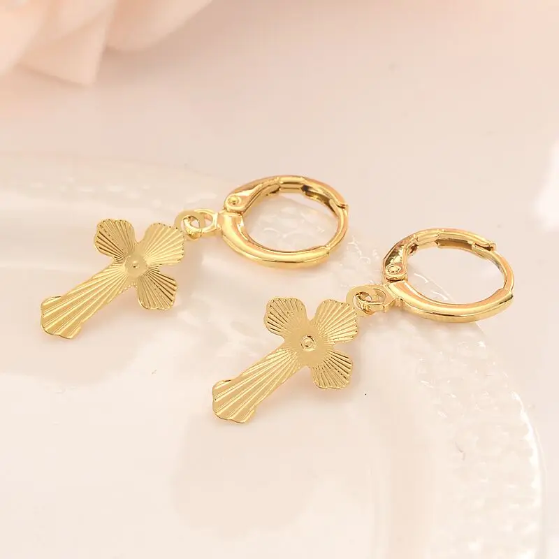 Wide Quality 14 ct Solid Gold GF Sleeper Earring with Cross / Earrings NEW Religion Christianity
Wide Quality 14 ct Solid Gold GF Sleeper Earring with Cross / Earrings NEW Religion Christianity