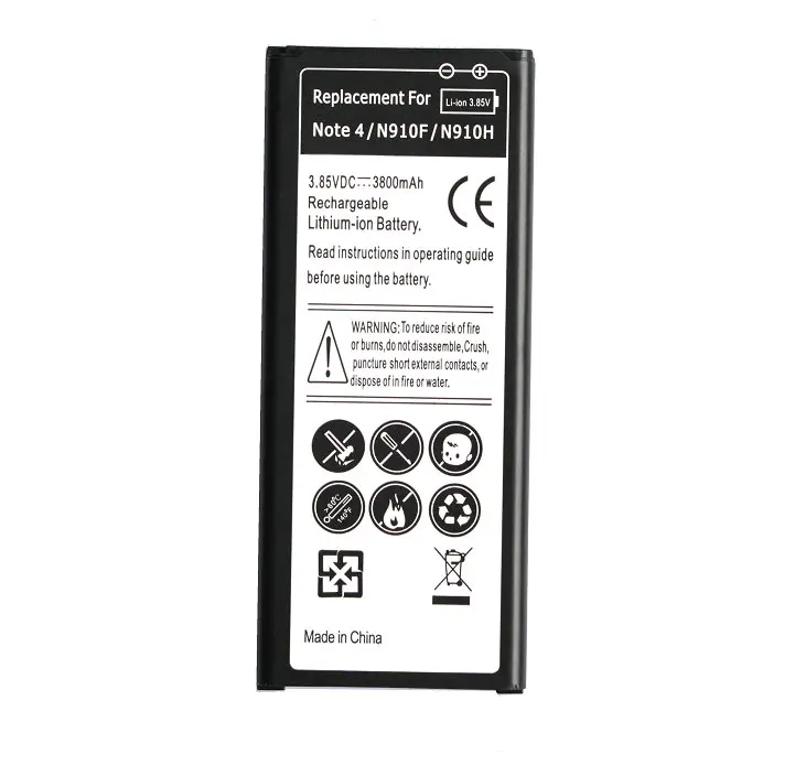 3800mAh EB-BN910BBE U/K Replacement Li-ion Battery For Samsung Galaxy Note 4 IV SM-N910 N910F N910 N910H N910S N910T N910V
3800mAh EB-BN910BBE U/K Replacement Li-ion Battery For Samsung Galaxy Note 4 IV SM-N910 N910F N910 N910H N910S N910T N910V