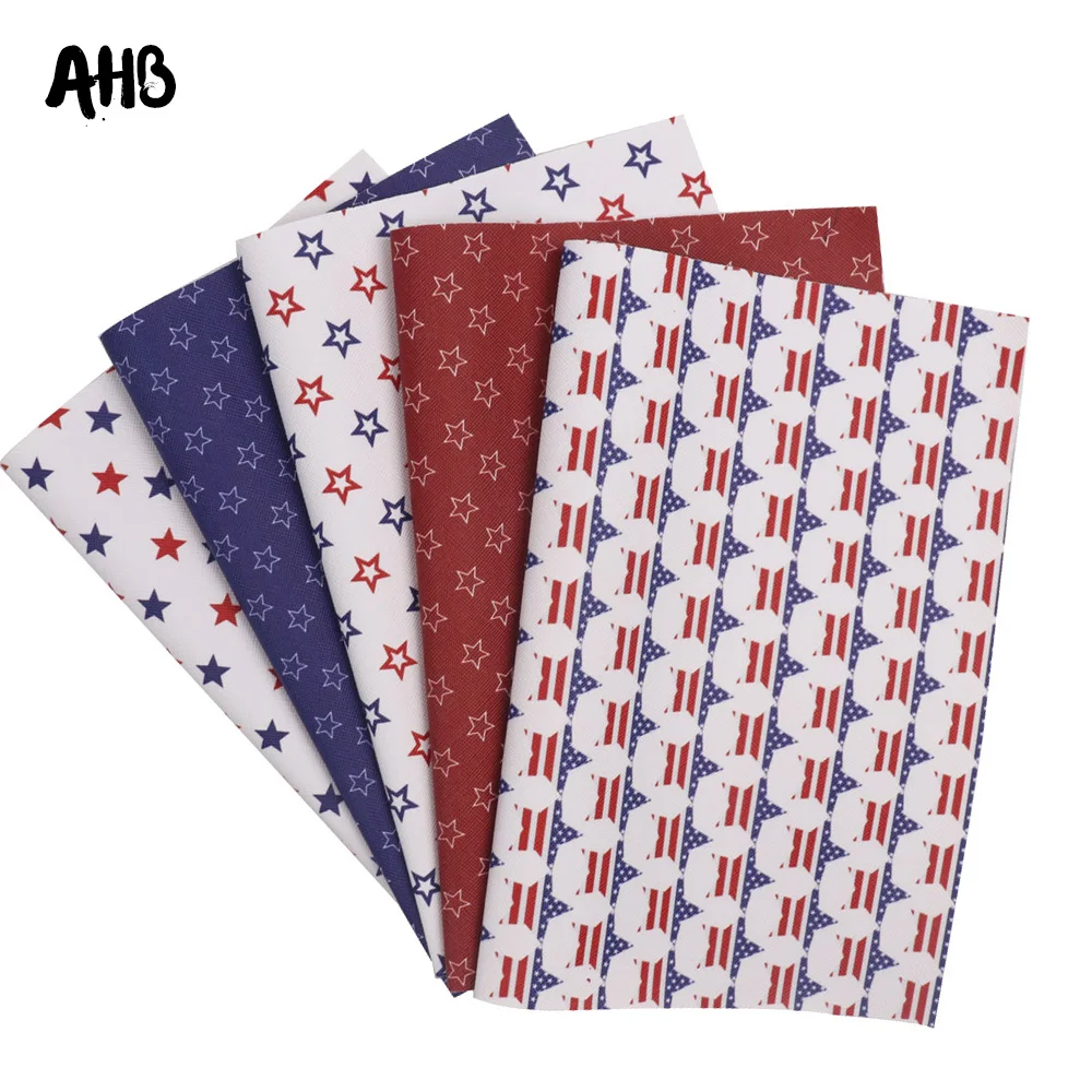 AHB Faux Leather Sheets Stars Strip Printed Synthetic Leather For DIY Hair Accessories Independence Day Handmade Decor Materials
AHB Faux Leather Sheets Stars Strip Printed Synthetic Leather For DIY Hair Accessories Independence Day Handmade Decor Materials