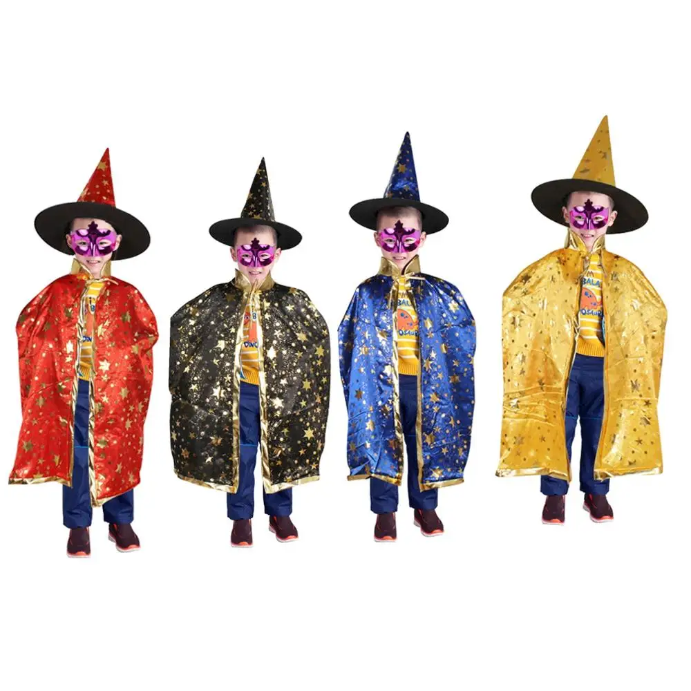 Kids Halloween Cosplay Party Decor Gift Party DIY Decoration Witch Wizard Cloak Gown Robe and Hat Cap Supplies
Kids Halloween Cosplay Party Decor Gift Party DIY Decoration Witch Wizard Cloak Gown Robe and Hat Cap Supplies