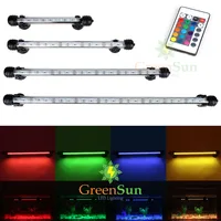EU US Plug RGB Remote Aquarium Light Fish Tank Waterproof 5050 SMD LED Bar Light Aquatic Lamp Submersible 18-48CM image