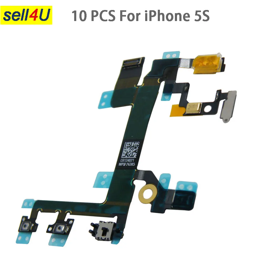 10Pcs Power Flex Cable for iPhone 5S replacement , Flat Ribbon On/Off button Switch for iphone 5S spare parts
10Pcs Power Flex Cable for iPhone 5S replacement , Flat Ribbon On/Off button Switch for iphone 5S spare parts