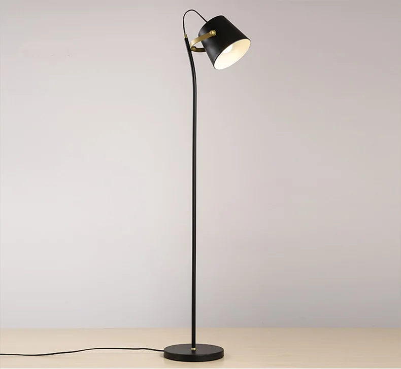 Modern minimalist Nordic living room floor light bedroom bed personality Iron black vertical floor lamp FG420
Modern minimalist Nordic living room floor light bedroom bed personality Iron black vertical floor lamp FG420