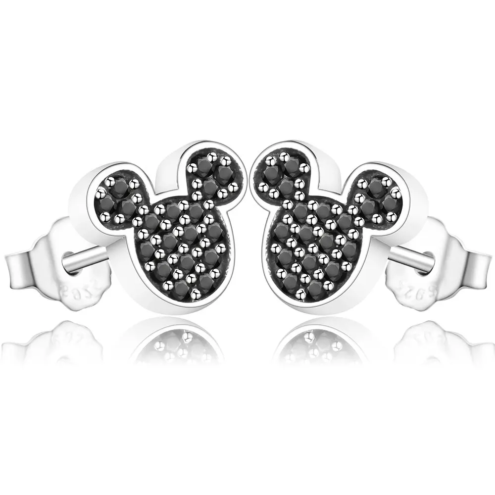 Authentic 925 Sterling Silver Dazzling Mickey Stud Earrings for Women Brincos Fashion Earrings 2018 Jewelry Brincos wedding Gift
Authentic 925 Sterling Silver Dazzling Mickey Stud Earrings for Women Brincos Fashion Earrings 2018 Jewelry Brincos wedding Gift
