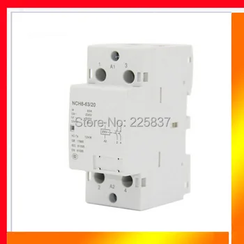 Free shipping high quality NCH8-63/20 AC 220v 230v 50/60Hz 63A 2-NO 2P 2-pole household mini DIN Rail modular AC contactor
Free shipping high quality NCH8-63/20 AC 220v 230v 50/60Hz 63A 2-NO 2P 2-pole household mini DIN Rail modular AC contactor