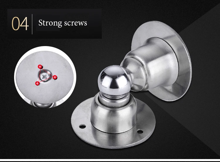 KAK Stainless Steel Magnetic Door Stopper Sticker Toilet Glass Hidden Door Holders Catch Floor Nail-free Doorstop Door Hardware KAK Stainless Steel Magnetic Door Stopper Sticker Toilet Glass Hidden Door Holders Catch Floor Nail-free Doorstop Door Hardware