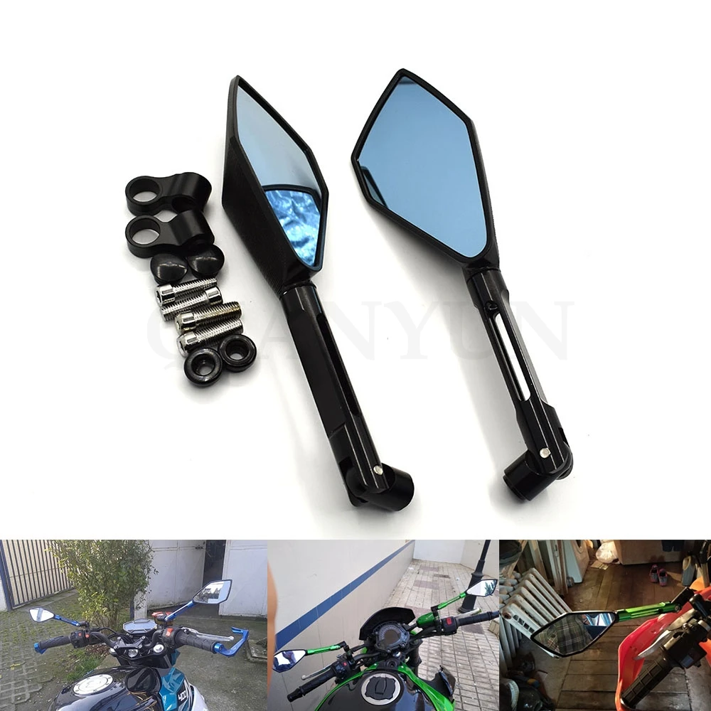Motorcycle Rearview Mirror CNC Aluminum for YAMAHA FZ1 FZ6 MT-07 MT-09 MT-10 KAWASAKI ER-6N Z1000 Z750
Motorcycle Rearview Mirror CNC Aluminum for YAMAHA FZ1 FZ6 MT-07 MT-09 MT-10 KAWASAKI ER-6N Z1000 Z750