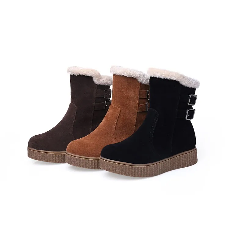 2016 Real Botas Mujer Snow Boots Big Size 34-43 New Round Toe Buckle Boots For Women Casual Heels Fashion Warm Winter Shoes 17-1
2016 Real Botas Mujer Snow Boots Big Size 34-43 New Round Toe Buckle Boots For Women Casual Heels Fashion Warm Winter Shoes 17-1