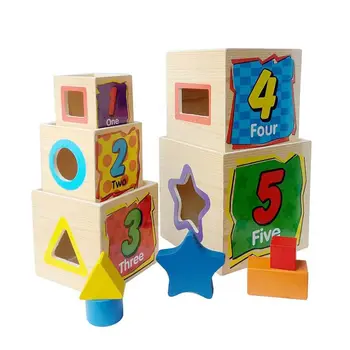 Hot Kids Wooden Toys 5 box Colorful Creative Geometric Assembling Blocks Early Learn Educational Toys for Kindergarten Childrens
Hot Kids Wooden Toys 5 box Colorful Creative Geometric Assembling Blocks Early Learn Educational Toys for Kindergarten Childrens