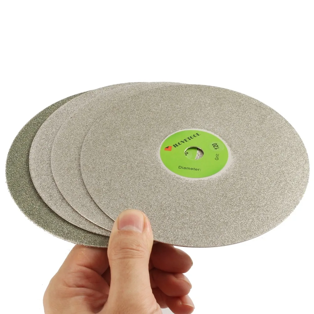 6/" 150mm Diamond Coated Flat Lap Disc Jewelry Polish Grinding Wheel 80~3000# NH