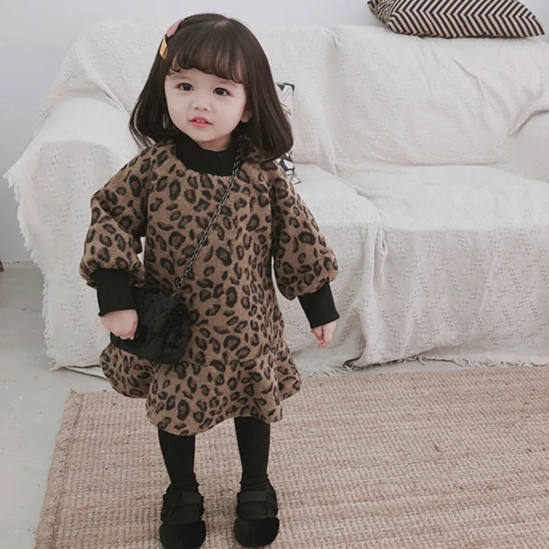DFXD Korean Winter Girls Dress 2018 Toddler Girl Clothes Long Sleeve Leopard Plus Velvet Thick Ruffles Princess Dress 2-8Years
DFXD Korean Winter Girls Dress 2018 Toddler Girl Clothes Long Sleeve Leopard Plus Velvet Thick Ruffles Princess Dress 2-8Years