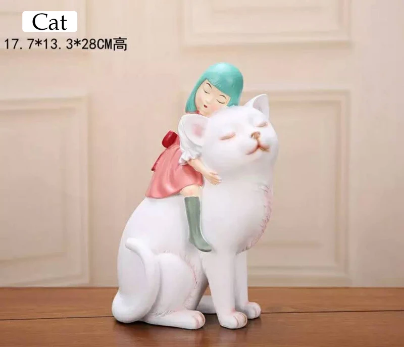 A Beautiful Sweetheart Girl Rides A Cute White Cat Home Ornaments Sweet and Wonderful Decoration for Little Girls' Bed Rooms
A Beautiful Sweetheart Girl Rides A Cute White Cat Home Ornaments Sweet and Wonderful Decoration for Little Girls' Bed Rooms