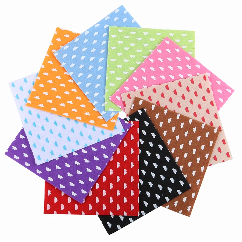 Nanchuang 1mm Thickness Clouds Printed Non Woven Felt Fabric For DIY Handmade Sewing Doll&Crafts Material 10Pcs/Pack 15x15cm
Nanchuang 1mm Thickness Clouds Printed Non Woven Felt Fabric For DIY Handmade Sewing Doll&Crafts Material 10Pcs/Pack 15x15cm