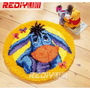 Latch Hook Rug Kits Unfinished Crocheting Tapestry Yarn Needlework Cushion Set for Embroidery Carpet Cartoon Donkey Home Decor
Latch Hook Rug Kits Unfinished Crocheting Tapestry Yarn Needlework Cushion Set for Embroidery Carpet Cartoon Donkey Home Decor