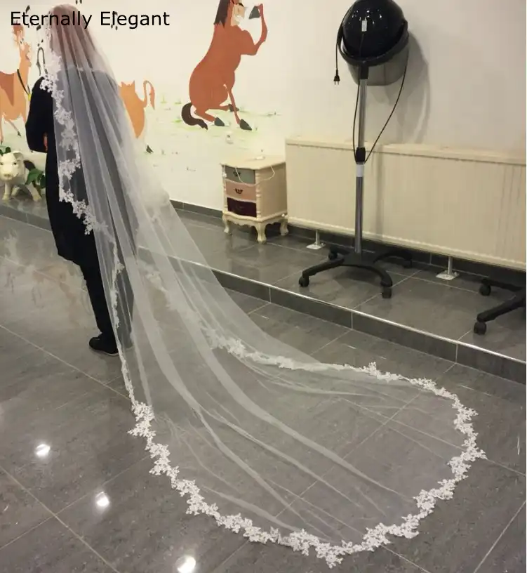 ivory wedding veils with comb