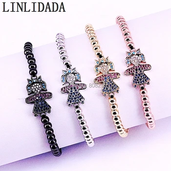 10Pcs Fashion Micro Pave CZ Girl Connector and Copper Beads Women Adjustable Braiding Macrame Bracelet Jewelry
10Pcs Fashion Micro Pave CZ Girl Connector and Copper Beads Women Adjustable Braiding Macrame Bracelet Jewelry