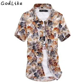 Flower Pattern shirt men Silk cotton Camisa Fashion 2019 Summer Mens Printed shirts Short sleeve Mens dress shirts High quality
Flower Pattern shirt men Silk cotton Camisa Fashion 2019 Summer Mens Printed shirts Short sleeve Mens dress shirts High quality