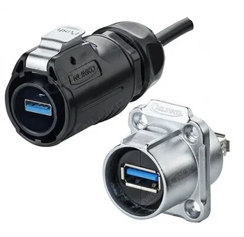 100 Pairs of Sealed USB Plug and Socket IP67 Waterproof USB3.0 Zinc Alloy Connector Clamping Clock Outdoor weather resistance
100 Pairs of Sealed USB Plug and Socket IP67 Waterproof USB3.0 Zinc Alloy Connector Clamping Clock Outdoor weather resistance
