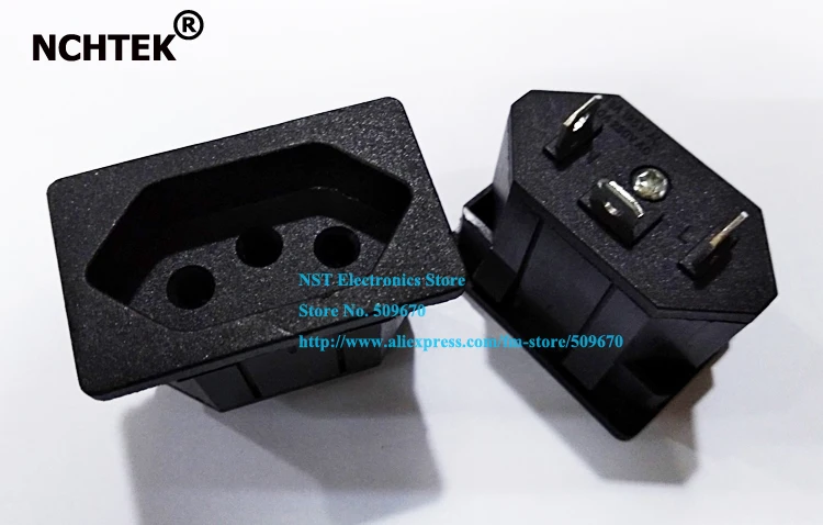 NCHTEK 10A 250V AC Brazil Receptacle Nema Socket outlet Snap-In Mount Solder Terminal Plug/Free Shipping/30PCS
NCHTEK 10A 250V AC Brazil Receptacle Nema Socket outlet Snap-In Mount Solder Terminal Plug/Free Shipping/30PCS