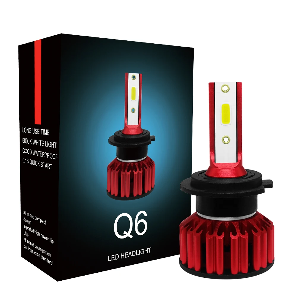 2 X H7 LED Headlight Bulb 25W 3000LM 9V-36V IP68 Waterproof 6000K Cold White 200M Light Range 360 Degree Beam for Q6 Car SUV HID
2 X H7 LED Headlight Bulb 25W 3000LM 9V-36V IP68 Waterproof 6000K Cold White 200M Light Range 360 Degree Beam for Q6 Car SUV HID