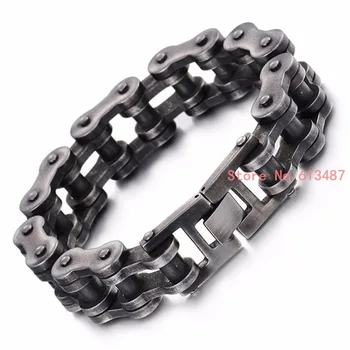 23CM*18MM Wide Stainless Steel Bracelet Men Biker Bicycle Motorcycle Chain Men's Bracelets Mens Bracelets & Bangles
23CM*18MM Wide Stainless Steel Bracelet Men Biker Bicycle Motorcycle Chain Men's Bracelets Mens Bracelets & Bangles