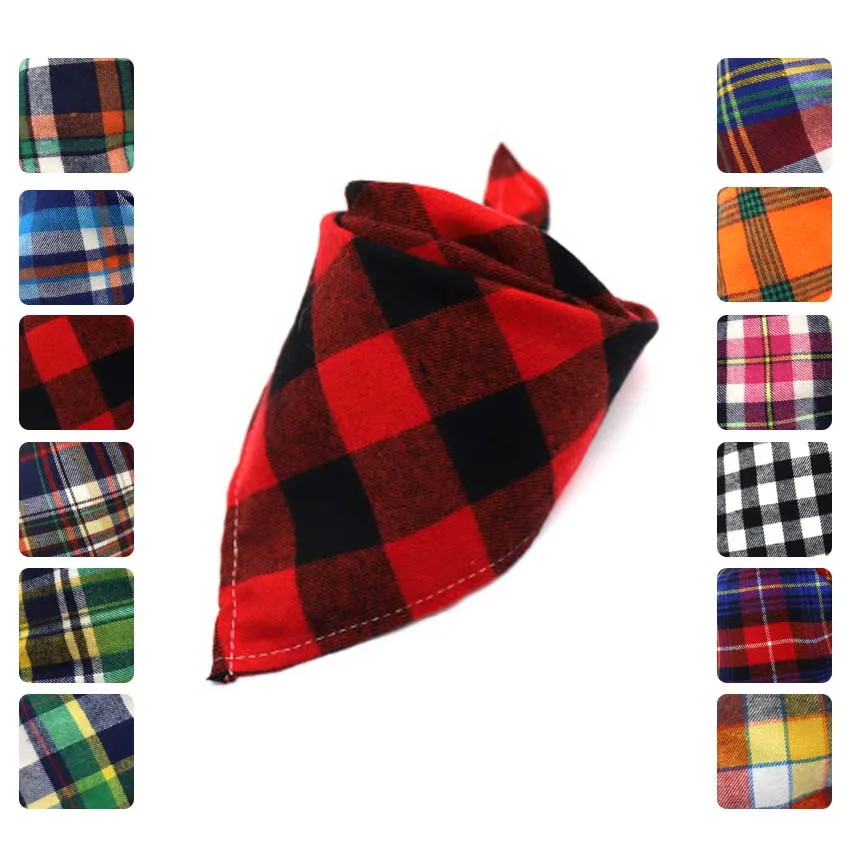 Reversible Dog Bandana Cotton linen Plaid Pet Bandana Scarf Bow ties Collar Square Cat Samll middle large dog Grooming Products
Reversible Dog Bandana Cotton linen Plaid Pet Bandana Scarf Bow ties Collar Square Cat Samll middle large dog Grooming Products