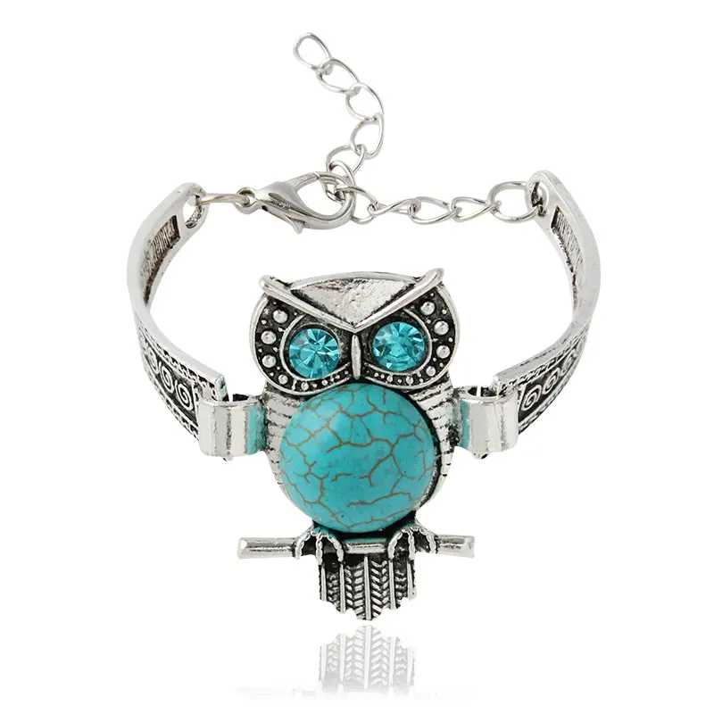 F&U Antique Silver Color Zinc Alloy Metal Elegant Fashion Popular Adjustable Size Owl Shaped Chain Bracelet Bangle
F&U Antique Silver Color Zinc Alloy Metal Elegant Fashion Popular Adjustable Size Owl Shaped Chain Bracelet Bangle