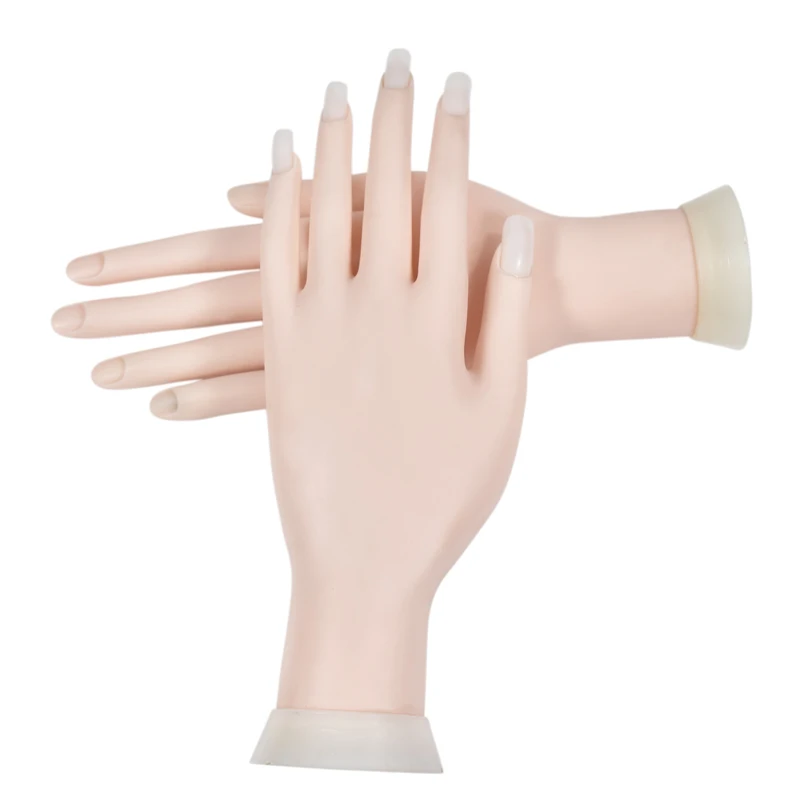 1Pcs Flexible Soft Plastic Flectional Mannequin Model Painting Practice Nail Art Fake Hand for Training Nail Art Design Can Bend (2)