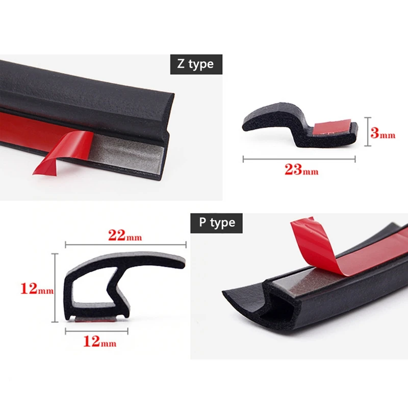 Car Door Seal Strip Big D Small D Z P Type Waterproof Trim Sound Insulation Soundproof Weatherstrip EPDM Auto Rubber Strips 2M
Car Door Seal Strip Big D Small D Z P Type Waterproof Trim Sound Insulation Soundproof Weatherstrip EPDM Auto Rubber Strips 2M