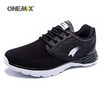 ONEMIX Black Running Shoes Cool Walking Sneakers for Men Breathable Mesh Anti-skid Rubber Out sole Jogging Athletic Sneaker
ONEMIX Black Running Shoes Cool Walking Sneakers for Men Breathable Mesh Anti-skid Rubber Out sole Jogging Athletic Sneaker