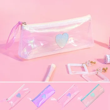 Small Fresh transparent pencil box Student school pencil case net yarn style pencil bag stationery bag small object storage bag
Small Fresh transparent pencil box Student school pencil case net yarn style pencil bag stationery bag small object storage bag
