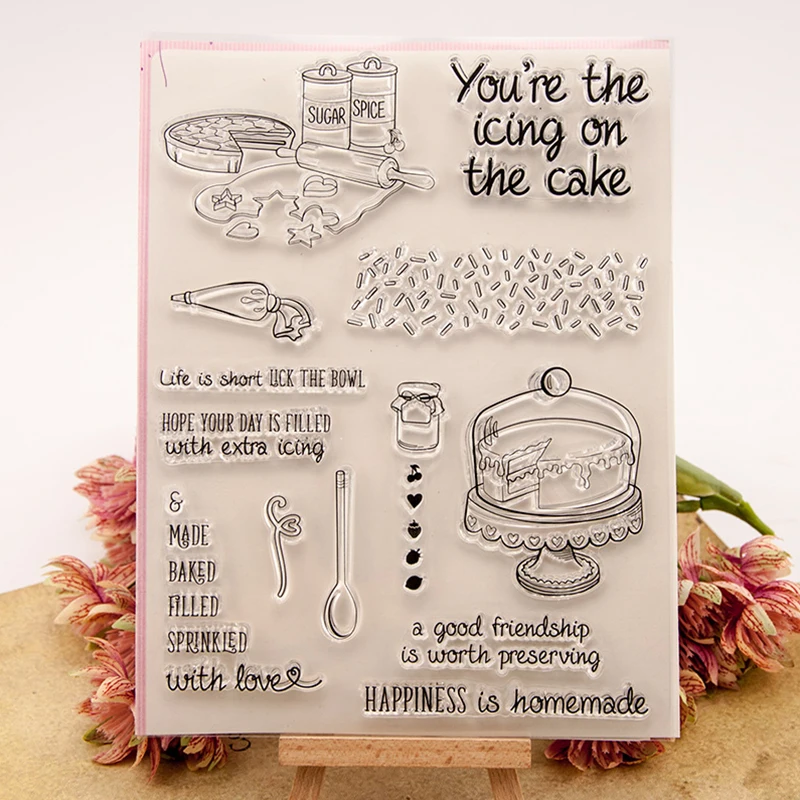 Happiness Homemade Ice Cake Rubber Clear Stamps Silicone Seals DIY Scrapbooking/Card Making/Diary Book/Paper Maker Decor Crafts
Happiness Homemade Ice Cake Rubber Clear Stamps Silicone Seals DIY Scrapbooking/Card Making/Diary Book/Paper Maker Decor Crafts