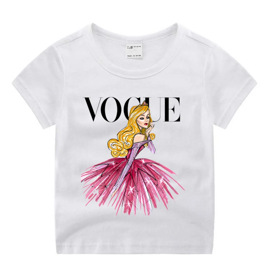 Baby Boy Girl VOGUE Princess Cute Print Clothes Children Funny T-shirt Round Neck Cotton Children
Baby Boy Girl VOGUE Princess Cute Print Clothes Children Funny T-shirt Round Neck Cotton Children