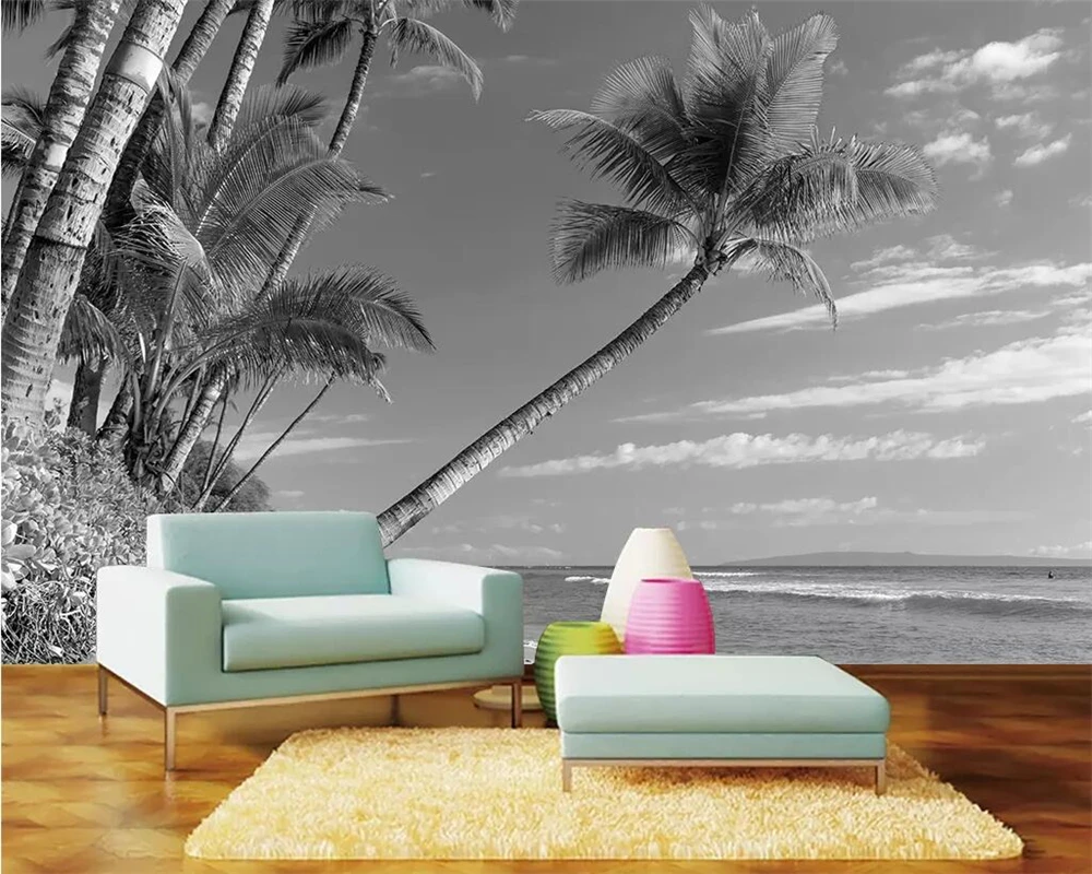 beibehang Custom Nordic Modern Beach Coconut Tree Seascape Background Wall Decoration Mural Wallpaper Papel de parede
beibehang Custom Nordic Modern Beach Coconut Tree Seascape Background Wall Decoration Mural Wallpaper Papel de parede