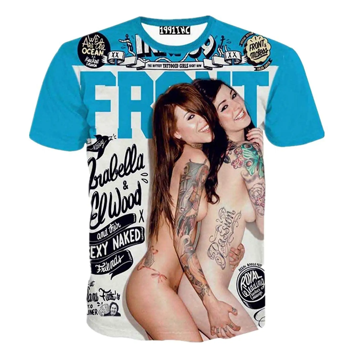 Men's Fashion Tee Nude Cover 3D Sexy Print Short Sleeve T-Shirts Man Casual O-Neck T Shirt
Men's Fashion Tee Nude Cover 3D Sexy Print Short Sleeve T-Shirts Man Casual O-Neck T Shirt
