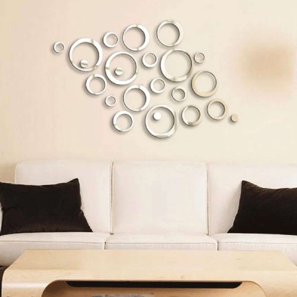 3D Ring Mirror Acrylic Stickers Wall Decal DIY Removable Creative Circle Ring Home Decor Background Deco Art for Family
3D Ring Mirror Acrylic Stickers Wall Decal DIY Removable Creative Circle Ring Home Decor Background Deco Art for Family